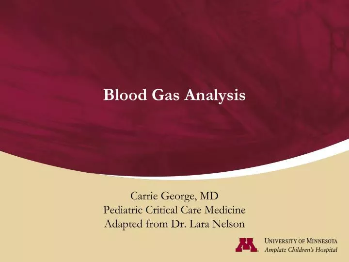 blood gas analysis