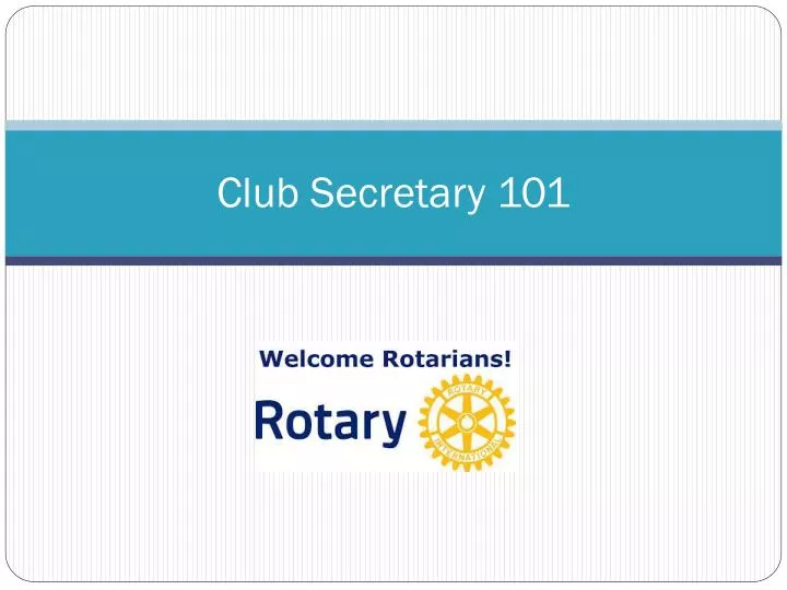 club secretary 101
