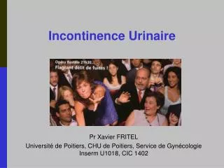 incontinence urinaire