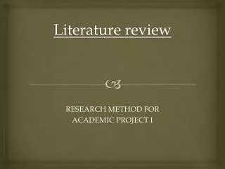 Literature review