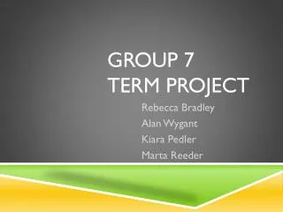 Group 7 term project