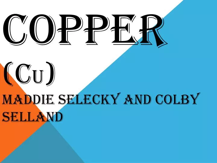 copper c u maddie selecky and colby selland
