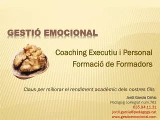 coaching e xecutiu i personal formaci de formadors