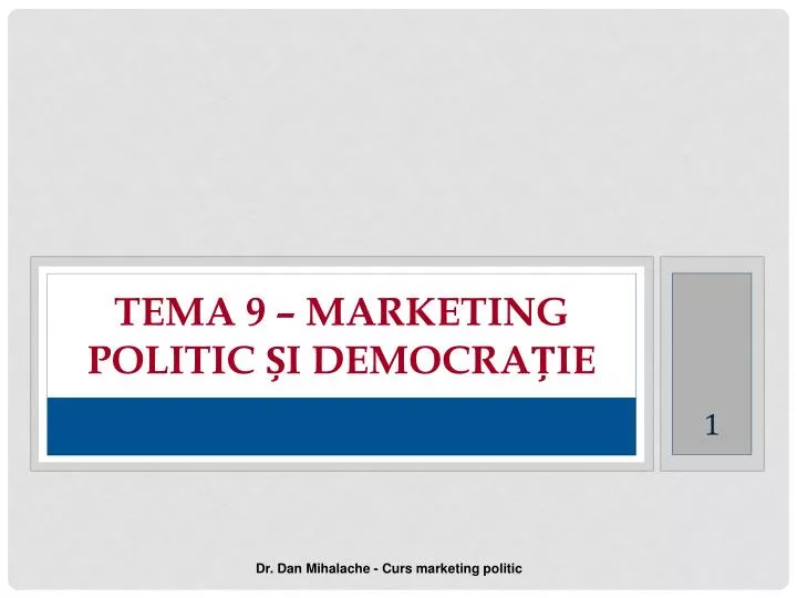 tema 9 marketing politic i democra ie