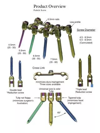 Product Overview Pedicle Screw