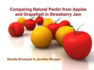 Comparing Natural Pectin from Apples and Grapefruit in Strawberry Jam