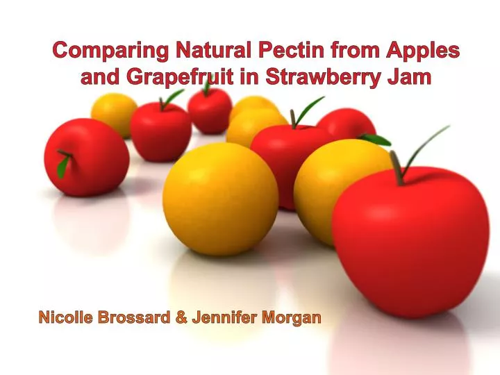 comparing natural pectin from apples and grapefruit in strawberry jam