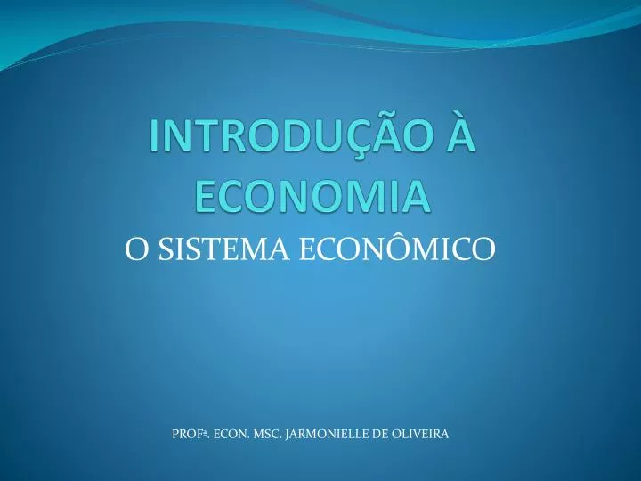 introdu o economia