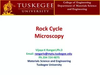 Rock Cycle Microscopy