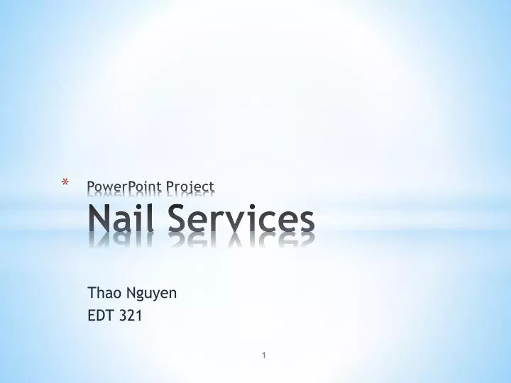 powerpoint project nail services