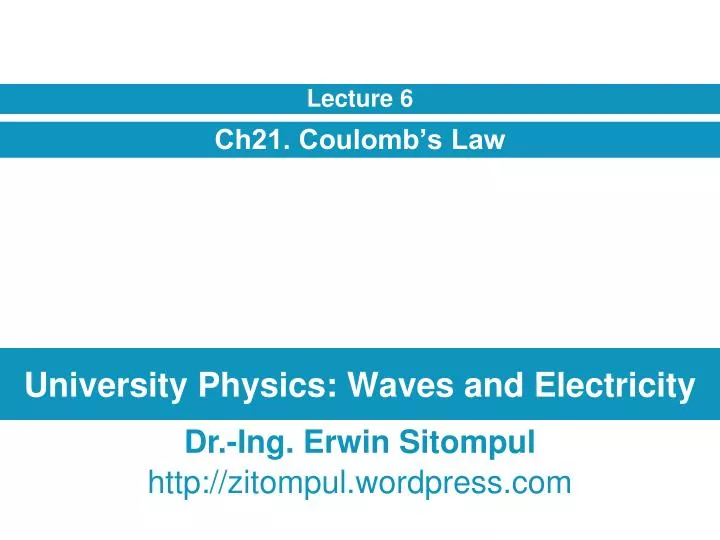 university physics waves and electricity