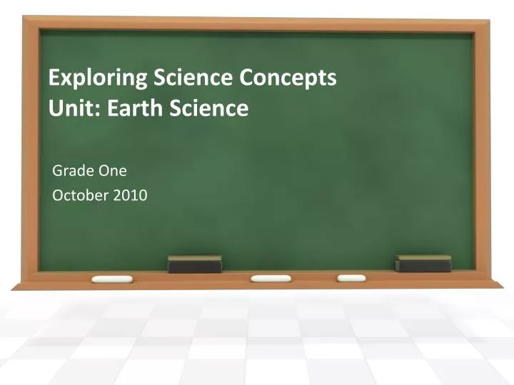 exploring science concepts unit earth science