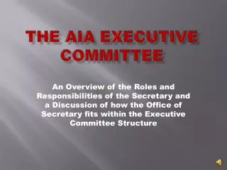 The AIA Executive Committee