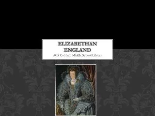 Elizabethan england