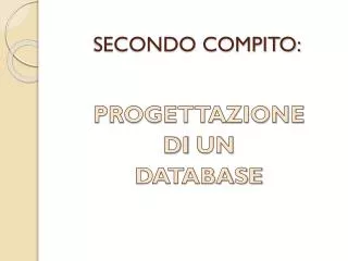 secondo compito