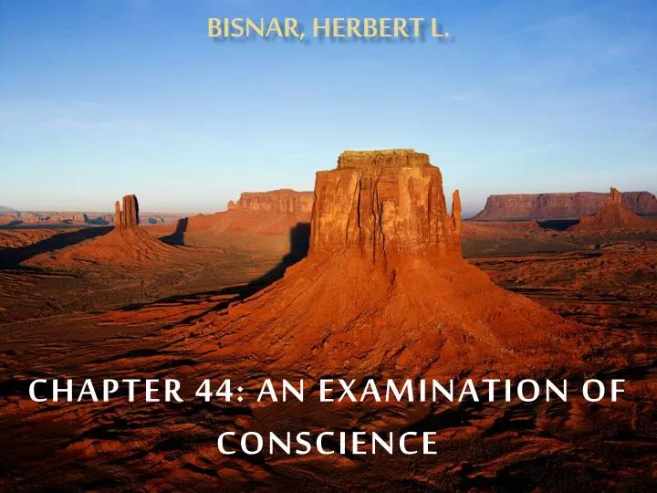 chapter 44 an examination of conscience