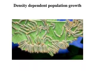 Density dependent population growth