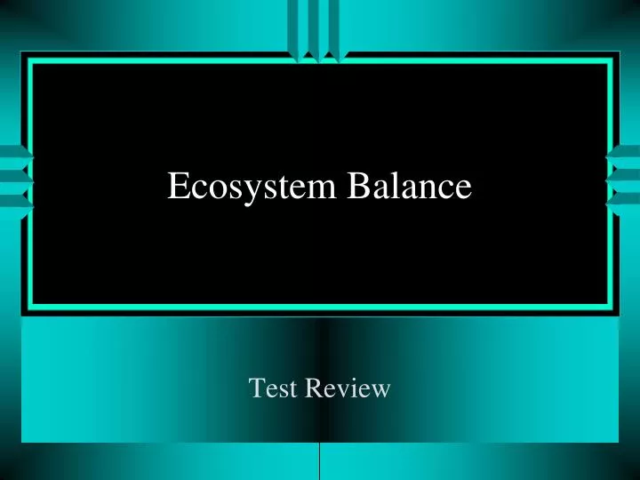 ecosystem balance