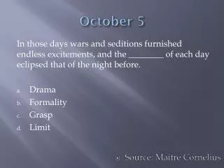 October 5