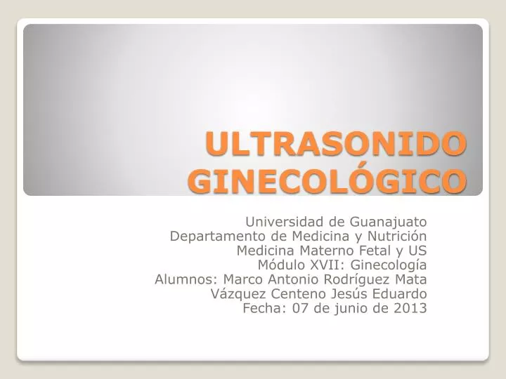 ultrasonido ginecol gico