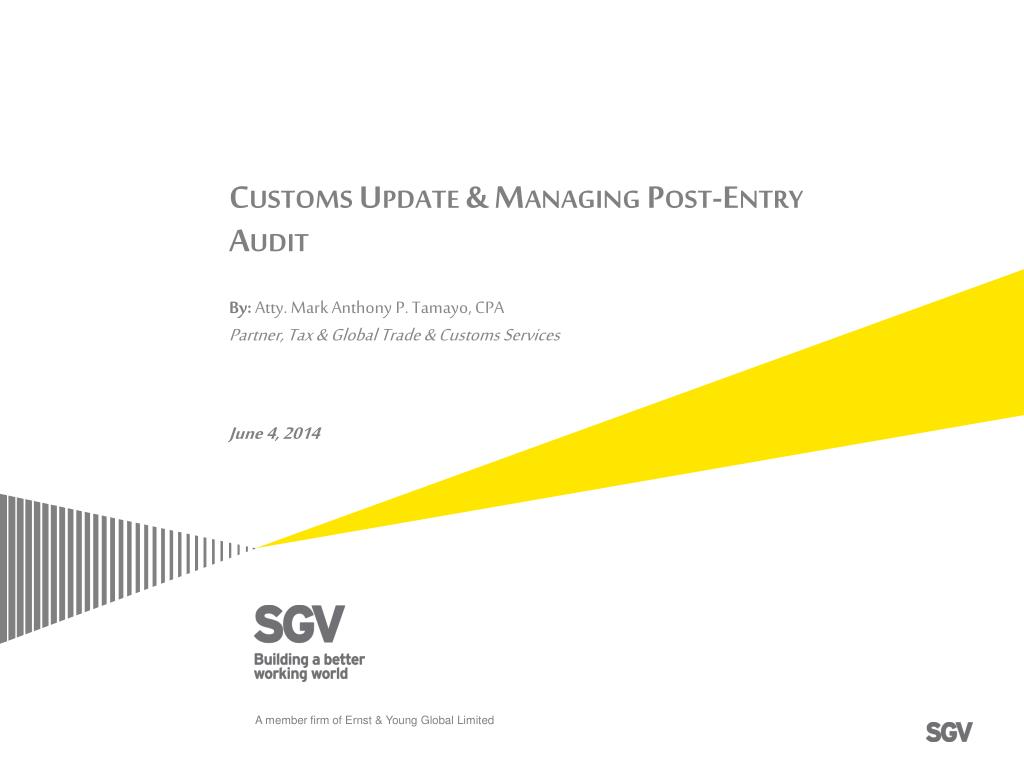 Customs Entry Audit Checklist Example PPT - Customs Update & Managing Post-Entry Audit PowerPoint ...
