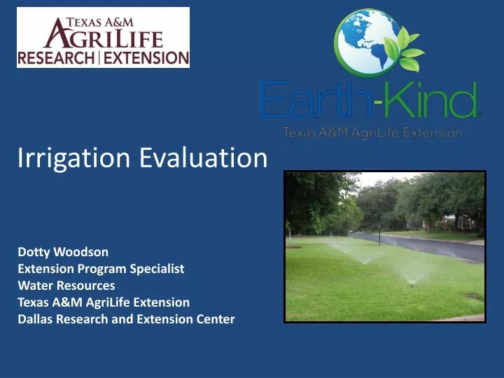 irrigation evaluation