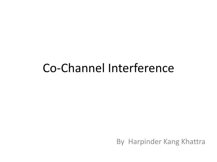 co channel interference