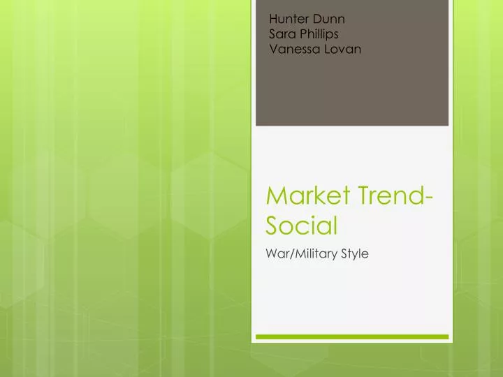 market trend social