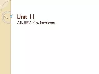 Unit 11