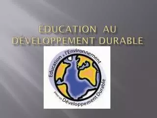 ducation au d veloppement durable