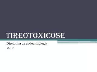 TIREOTOXICOSE