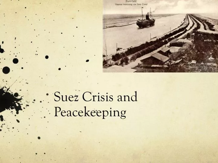 suez crisis and peacekeeping