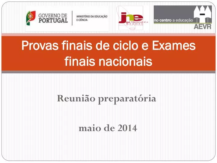 provas finais de ciclo e exames finais nacionais