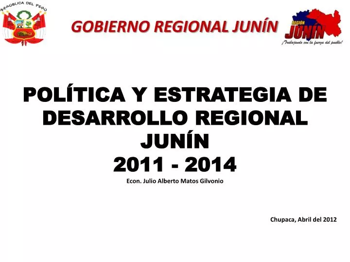 gobierno regional jun n