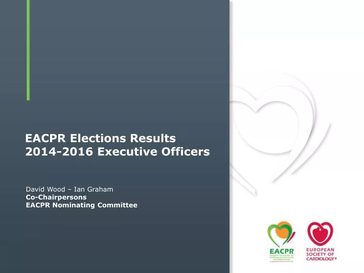 eacpr elections results 2014 2016 executive officers