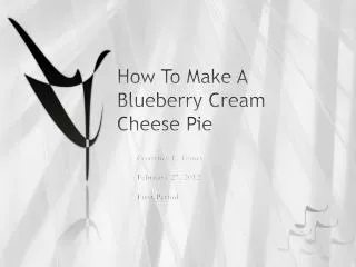 How To Make A Blueberry Cream Cheese Pie