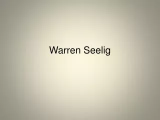 Warren Seelig