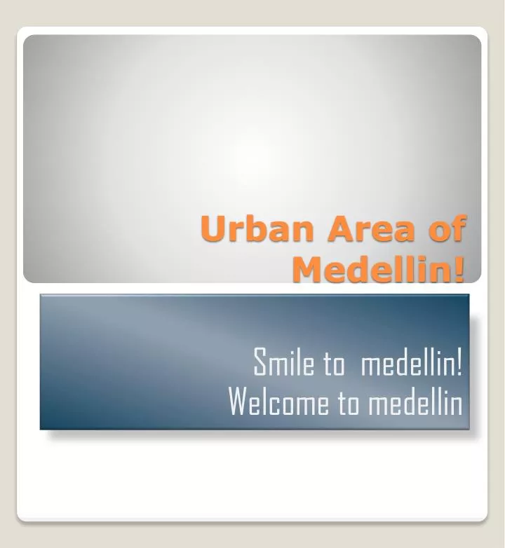urban area of medellin