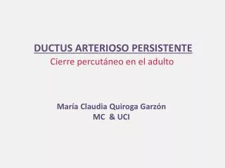 ductus arterioso persistente