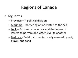 Regions of Canada