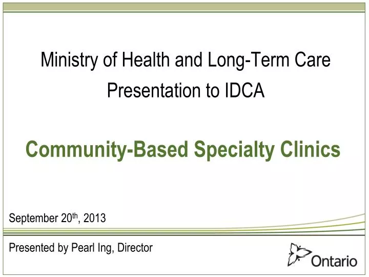 community based specialty clinics