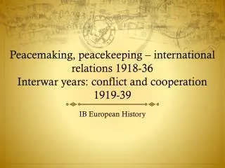 IB European History
