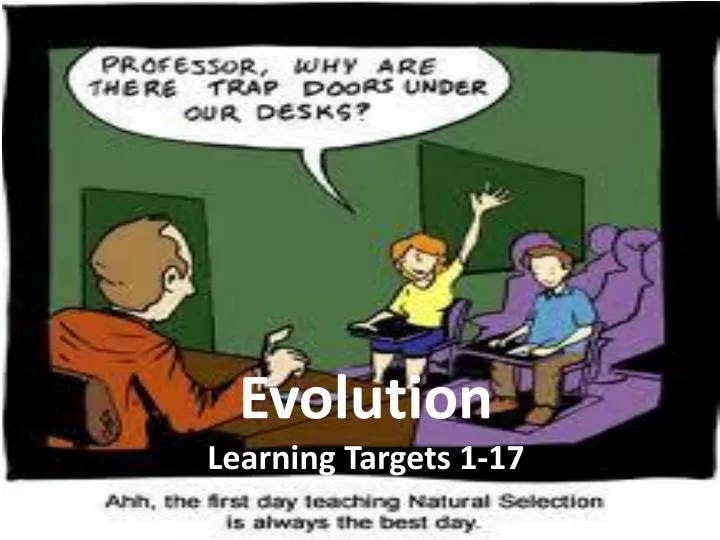 evolution learning targets 1 17