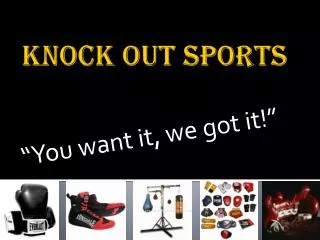 Knock out sports