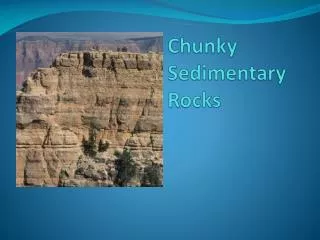 Chunky Sedimentary Rocks