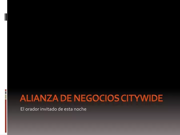 alianza de negocios citywide