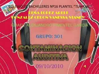 COLEGIO DE BACHILLERES Nº16 PLANTEL “TLAHUAC”