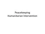 Peacekeeping Humanitarian Intervention - slide 1