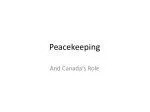 Peacekeeping - slide 1