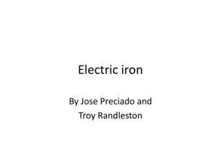 Electric iron